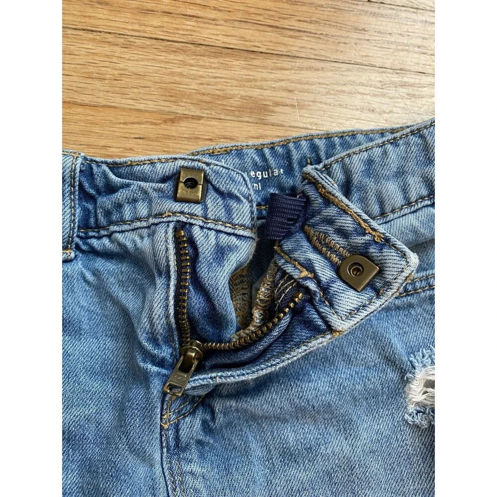 Girl 6 Skirt Distressed Denim Gap Coral Carter’s Adjustable Waist